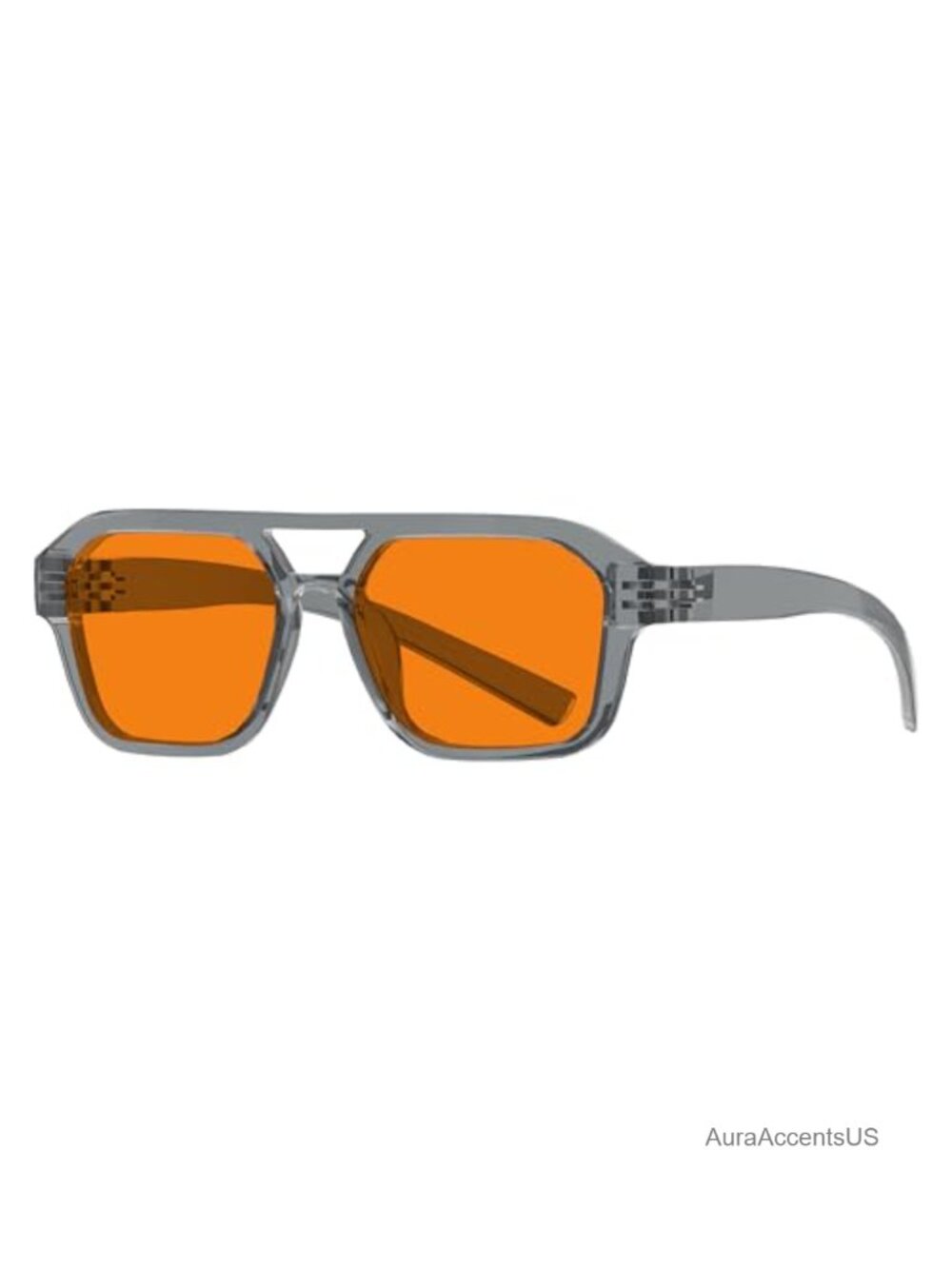 Screwless Blue Light Blocking Glasses Amber Tinted Lens Screwless Spring Hinge
